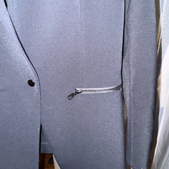 Veronica Beard Navy Blazer with Zipper Details - Picture 2 of 6